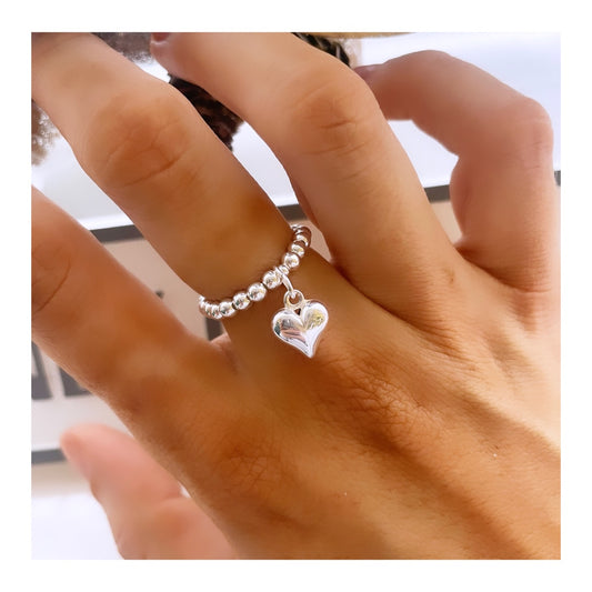 Sterling Silver Stacking Charm Rings